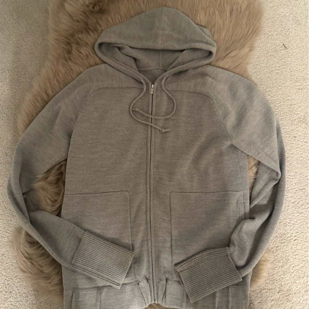 Gray Zip-Up Hoodie